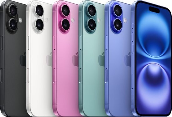 Apple iphone 16 plus verschilend kleur