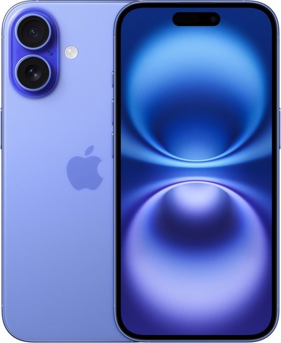 Apple iphone 16 zwart blauw 1