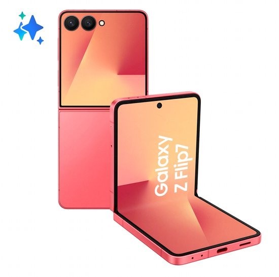 Samsung galaxy z flip7 coralred 1